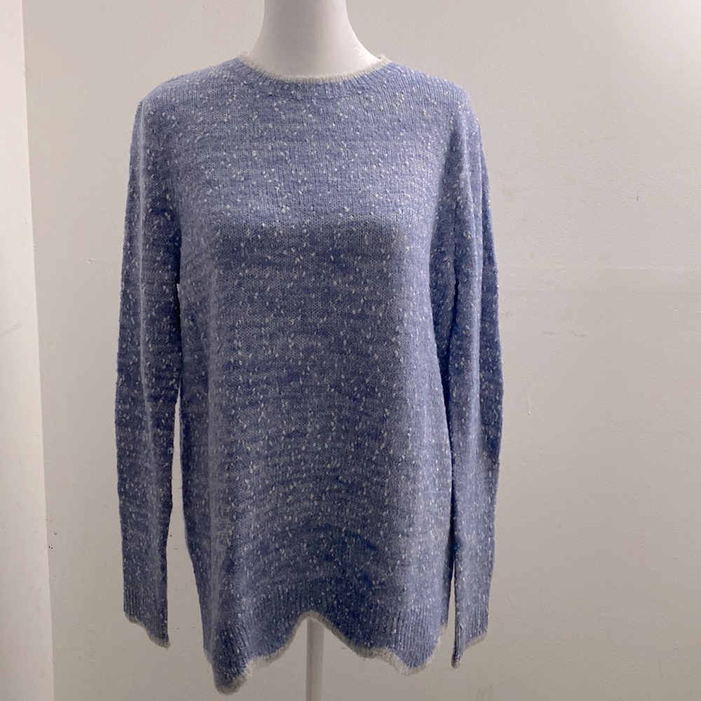 Elle | Sparkly Winter Blue Sweater
